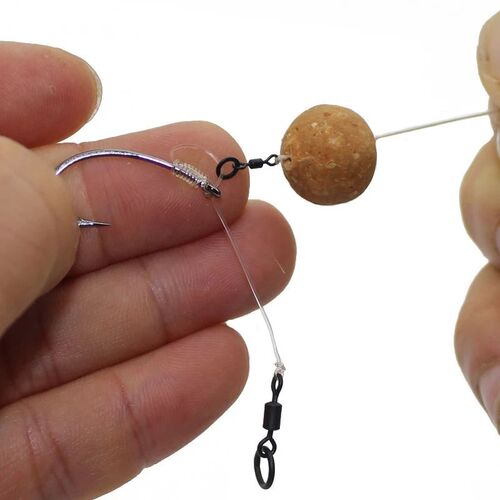 20PCS Carp Fishing Accessroeis Flexi Ring Swivel with Ring F