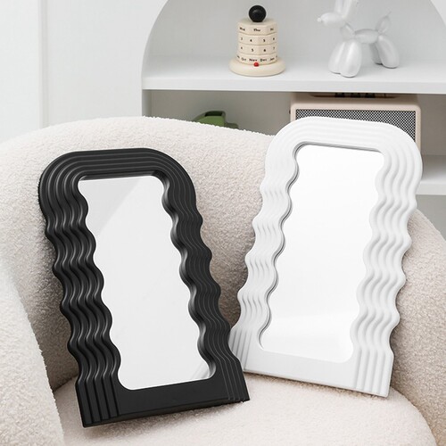 Ins Wave Decorative Mirror Makeup Mirror Irregular Cosmetic