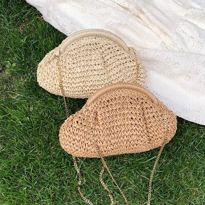 2024 Summer New Straw Weaving Crobody Bag Fahionable and Cau