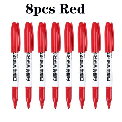 10PCSColorful Marker Whiteboard Pen Black White Markers Scho