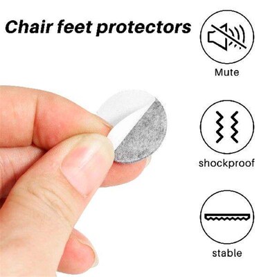 50Pcs Round Shaped Table Chair Furniture Leg Felt Mat Pad