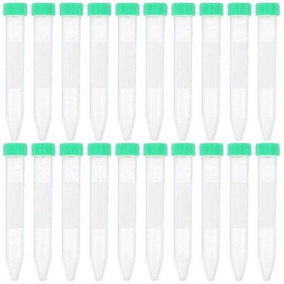 50 Pcs Centrifuge Tube Plastic Laboratory Test Grouting