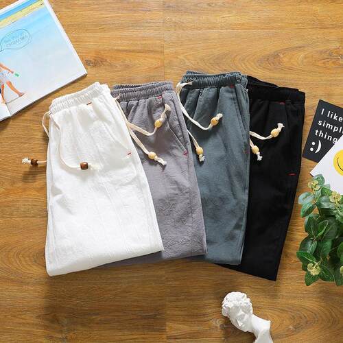 沙滩短裤Men s Summer Casual Shorts Beach Short White Pants