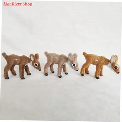 Artificial Lying Christmas Simulation Sika Deer Reindeer Fai