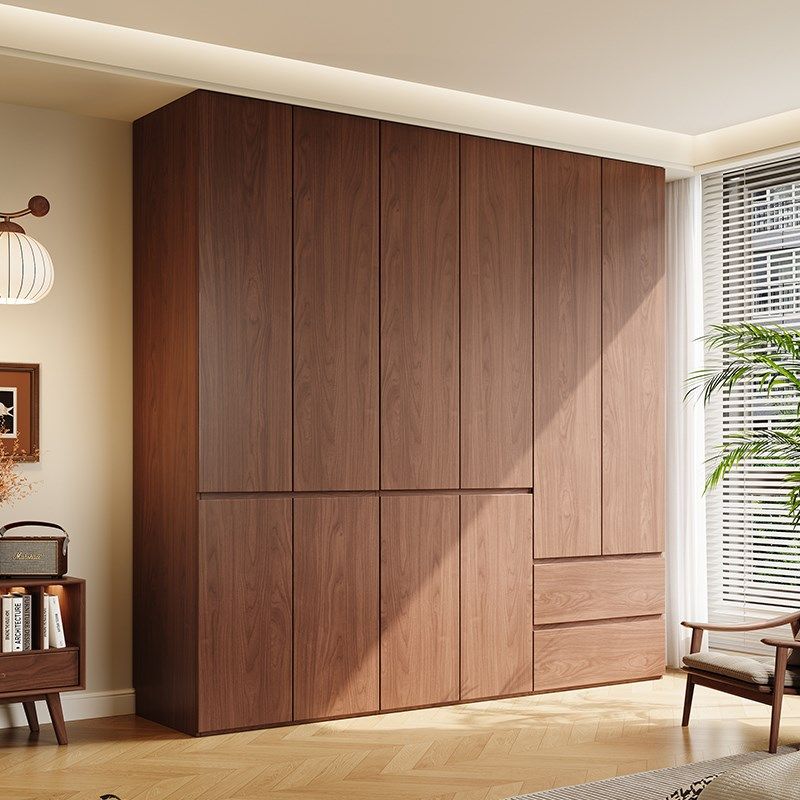 ENF级实木衣柜卧室家用中古风免拉手20新款爆款儿童大衣橱,住宅家具,自由组合衣柜,淘宝优惠券,粉丝福利购,淘宝优惠卷