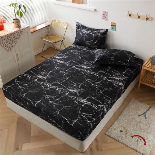 soft single bed sheets fitted sheet pillow cases cover 床笠