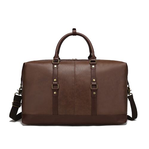 Wearresistant PU Travel Bag Business Style Solid Color Outdo