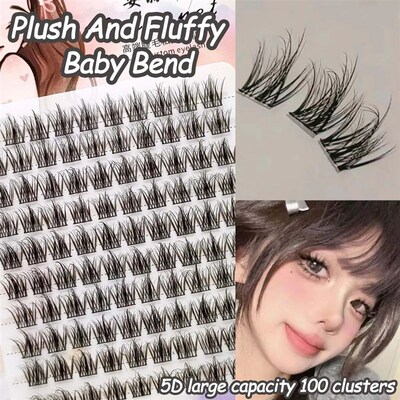 5D Mink Manga Lashes Fluffy Individual Eyelashes Natural Fal