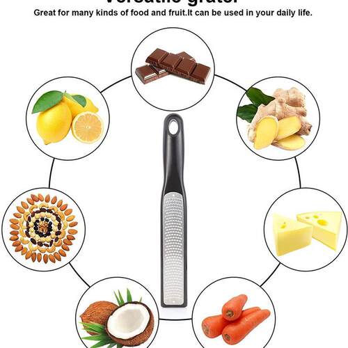 Cheese Grater Lemon Zester Kitchen Tool Onion Slicer Holder