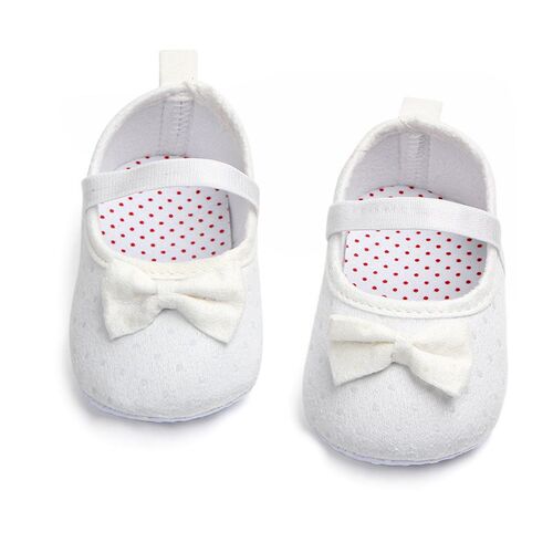 ThreeColor Bow Princess Baby Shoes Soft AntiSlip Walker Shoe