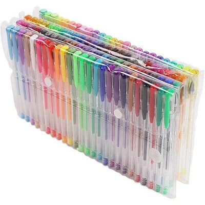 100/5Pcs Gel Pen Set 100 Colored Gel Pens for Coloring Books
