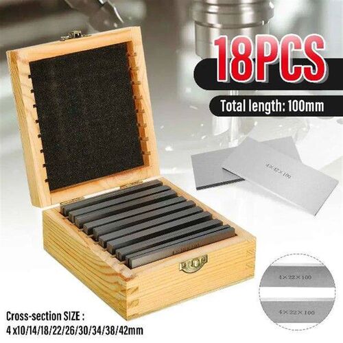 18Pcs 9 Pairs Alloy Steel Parallel Pad Gauge B