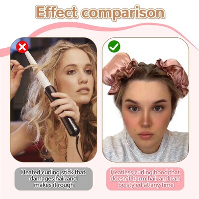 New Heatless Curling Rod Silk Curls Soft Hair Rollers Sleepi
