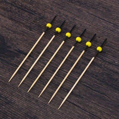 100 Pcs 12 cm Cocktail Picks Creative Handmade Round Beads