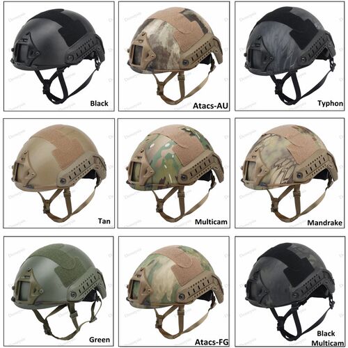 New FAST Helmet Airsoft MH Camouflage Tactical Helmets ABS S