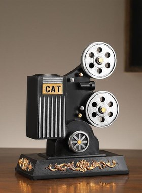 欧式复古放映机怀旧摆件家居客厅酒柜书房装饰品办公室桌面摆设