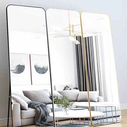 Mirrors Aluminum Alloy Piering Mirror Wall-mounted Full-Body