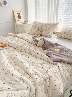 南通蓝傲纺织品有限公司层纱大豆纤维夏被母婴级软糯夏凉被夏季