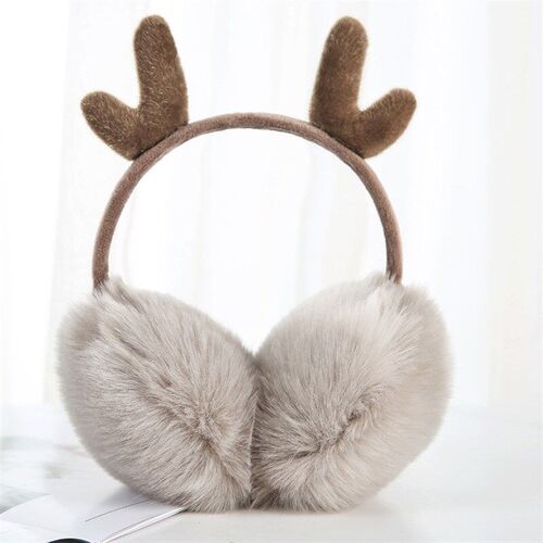 Neutral Plush Ear Muffs Winter Warm Ear Covers Cuteable Chri