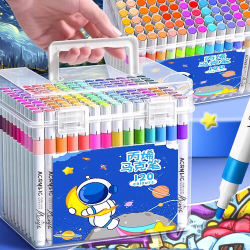 120x Acrylic Paint Markers Smooth Drawing Waterproof Acrylic