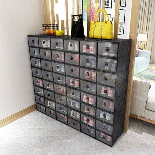 Transparent plastic shoe box dustproof Shoes cabine drawer
