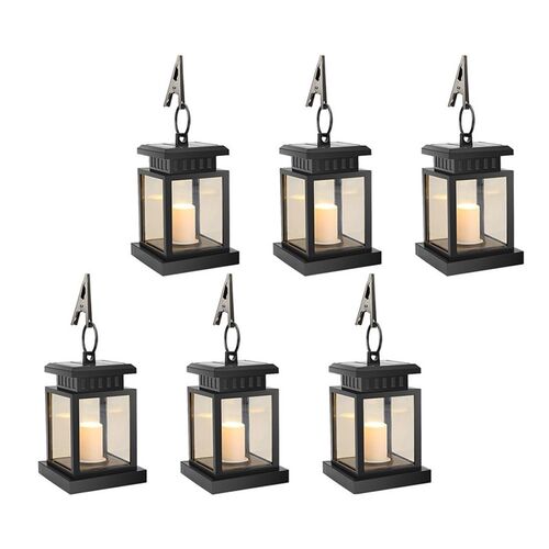 6pcs/lot LED Solar Light Outdoors Lantern Candle Solar Lamp