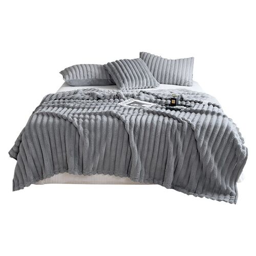 Solid color wool warm Bed sheet blanket sofa cover blankets
