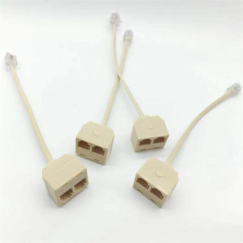 3Pcs 1 To 2 Way LAN Ethernet Network Cable RJ45 Female Split