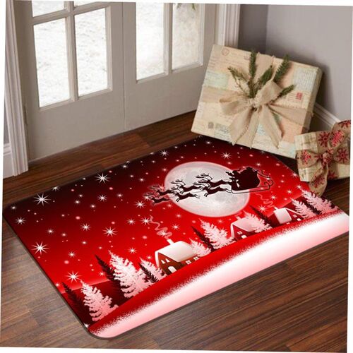 Nordic carpet Christmas carpet Santa Claus carpet floor mat1