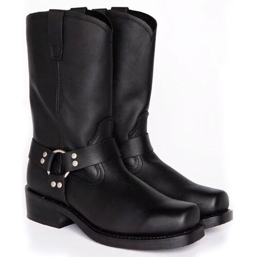 1031 Wooden Heel Sole Cowboy Boots for Men OPP Zipper Bag Pa
