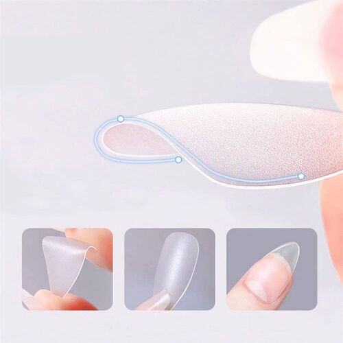 120pcs/bag Matte Press On Nail Tips Soft Full Cover False Na