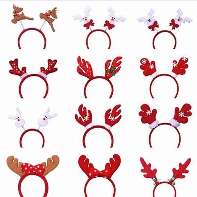 Christmas hairpin  Headband Children Snowman decorat bow hat