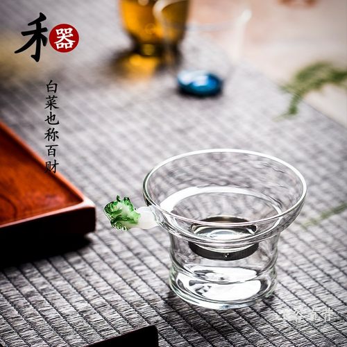 禾器玻璃茶滤奉珠茶滤器创意过滤茶叶滤茶器百财茶叶过滤网茶配件