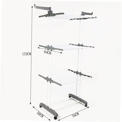 clothes drying rack fold laundry garment dryer hanger 杆衣架