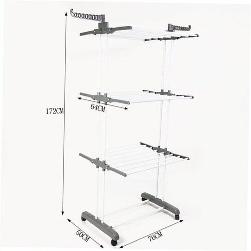 clothes drying rack fold laundry garment dryer hanger 杆衣架