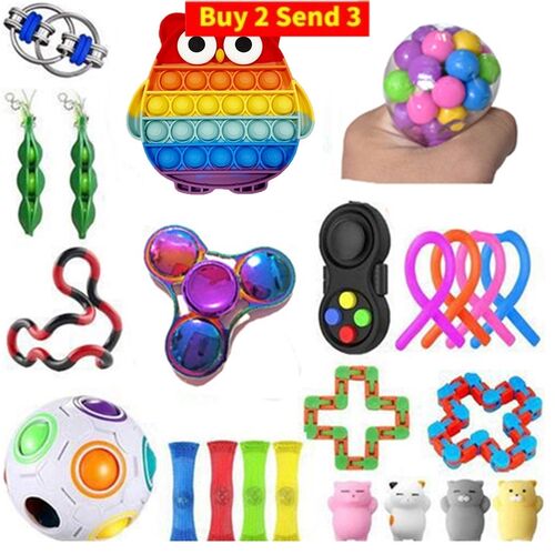TOP 114 Fidget Toys Pack Anti Stress Toy Set Marble Relief
