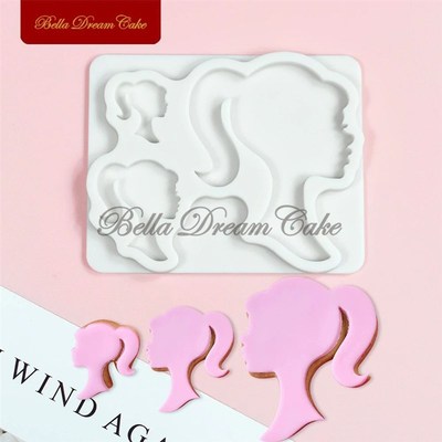 3DGirl Design Silicone Mold Chocolate Fondant Cupcake Mould