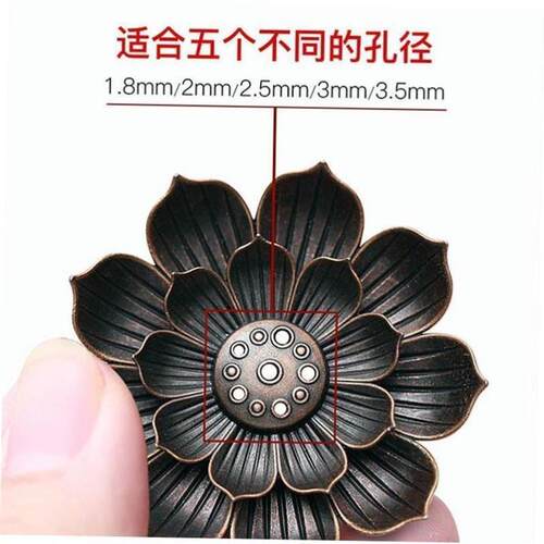 Ceramic lotus incense tray with incense holder incense