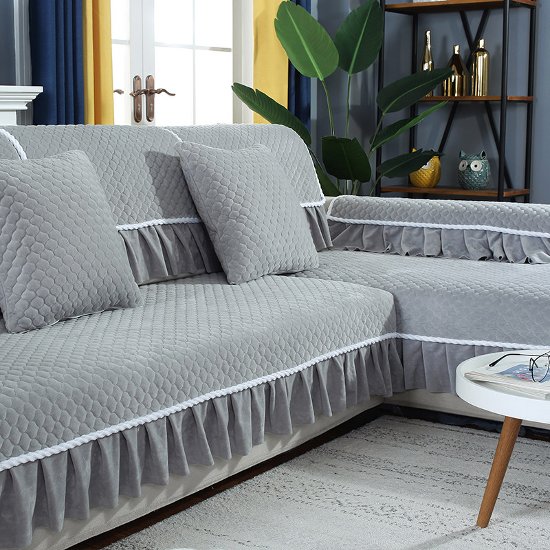 欧式冬季防滑加厚毛绒沙发垫全包盖布靠背巾罩皮沙发四季通用,居家布艺,沙发垫,淘宝优惠券,粉丝福利购,淘宝优惠卷