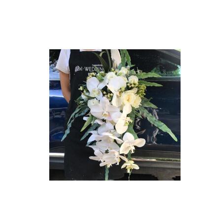 Latex 9-Heads Artificial Butterfly Orchid  25 Colors  Large