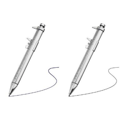 2 in 1 Caliper Type Ballpoint Pen Precise Measurement Range