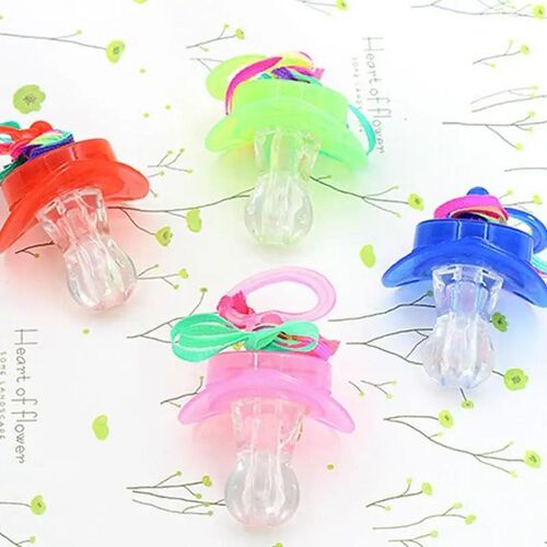 Colorful Luminous Pacifier Whistle Toy Bar Led Prank Concert