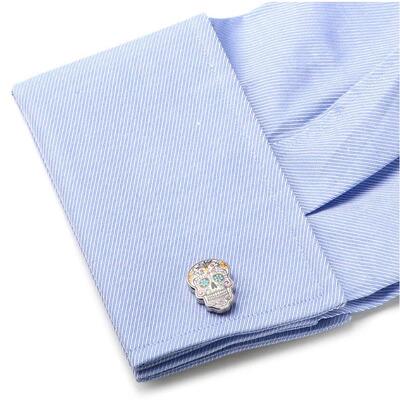 Free Shipping Skull Cufflinks Wholesale Sugar Dead Skeleton