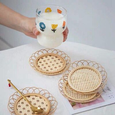 Japanese Style Drink Cup Coasters Dining Table Placemat
