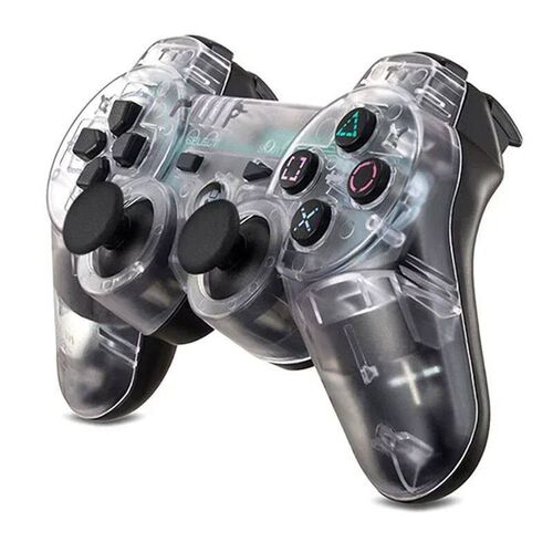 Video-Game Wireless Dual Shock Gamepad Transparent Hand Cont