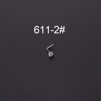 Nose piercing zircon nose nail nose ring puncture single