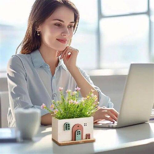Faux Potted Plants Indoor Artificial House-Style Flowerpot