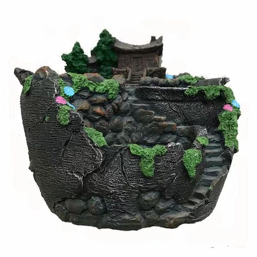Creative Resin Flower Pot Desktop Succulent Plants Bonsai Ho