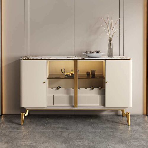 Light Luxury Rock Board Entrae Cabinet Modern Simple Sideboa