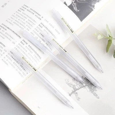 135 Pcsset Mechanical Pencil White Automatic Pen 0.50.7mm Re